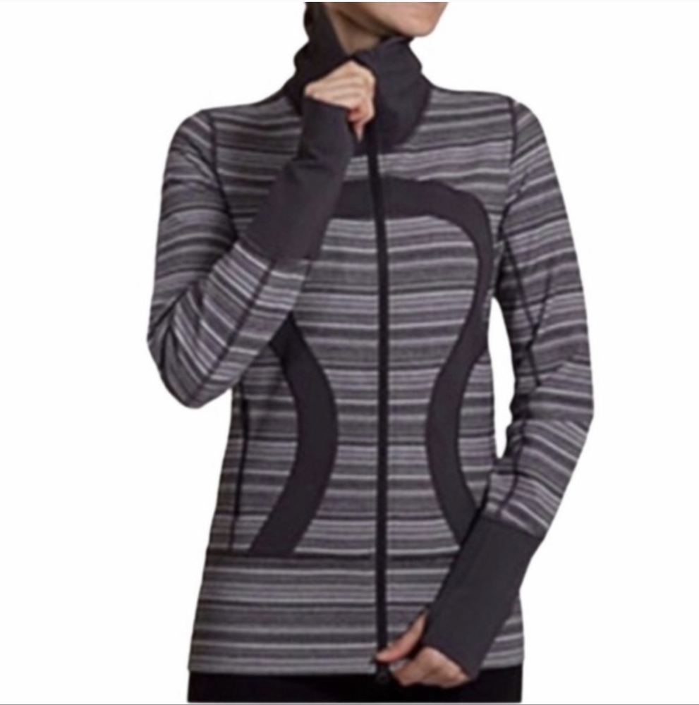 Lululemon In Stride Jacket Strata Stripe EUC